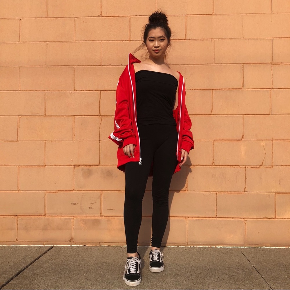 Red Puma Zip Up Jacket XL